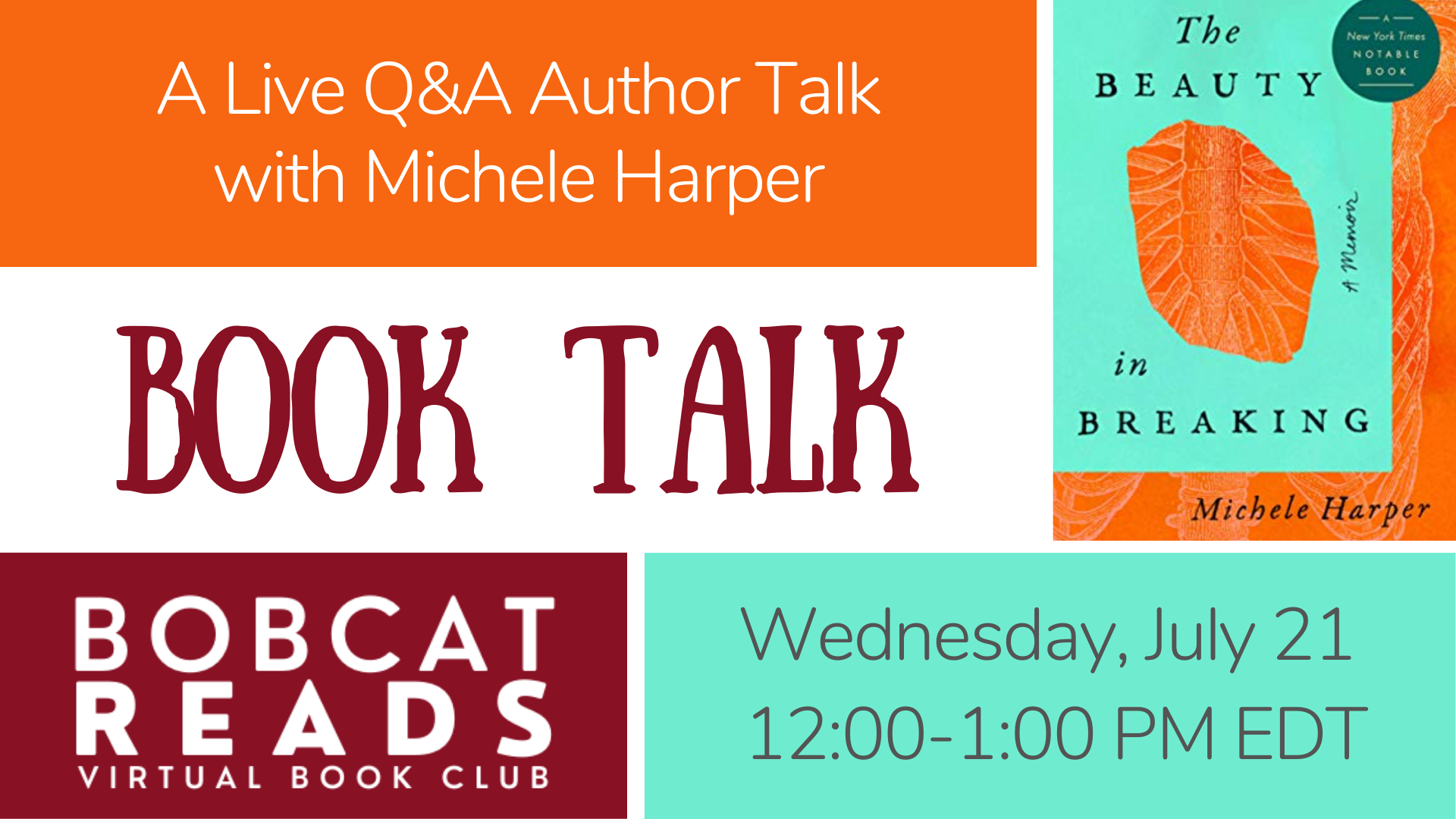 A Live Q A Author Talk with Michele Harper author of The Beauty