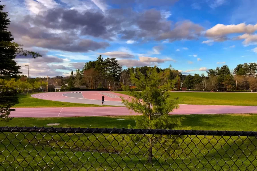 Campus at dusk. Russell Street Track