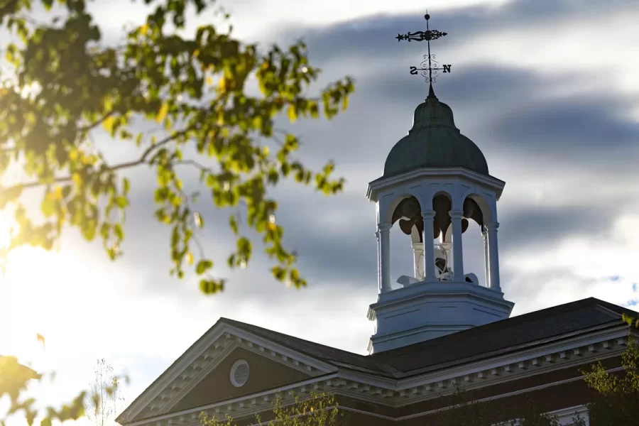 Hathorn Hall during Back to Bates weekend 2024.