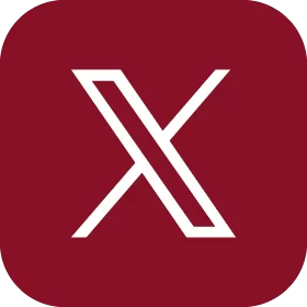 X logo in garnet