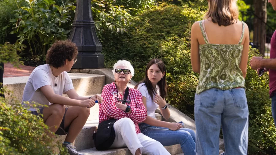 Historical Tour of Bate's Campus. Sep. 28, 2024. (Eno Little '27).