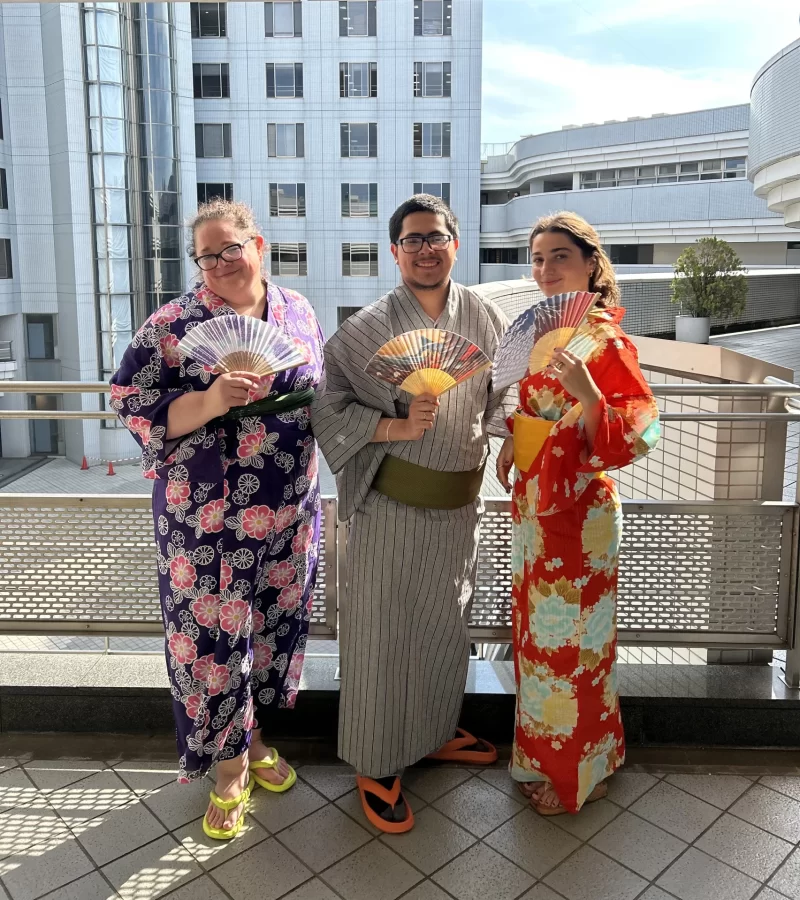 Jennifer Hamilton, Professor of Anthropology; Eduardo Mazariegos Mancia '27; and Julia Oliver '25