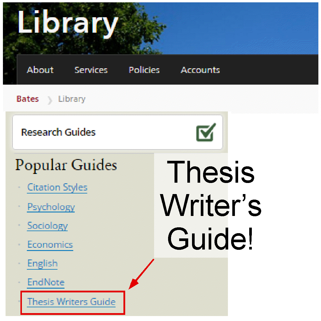 thesis library online