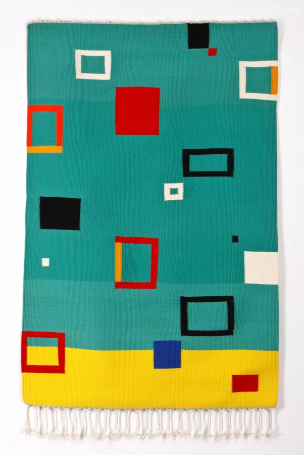 Morris David Dorenfeld, 
Tapestry #115, 1993
Wool weft and linen wrap
69" x 46"