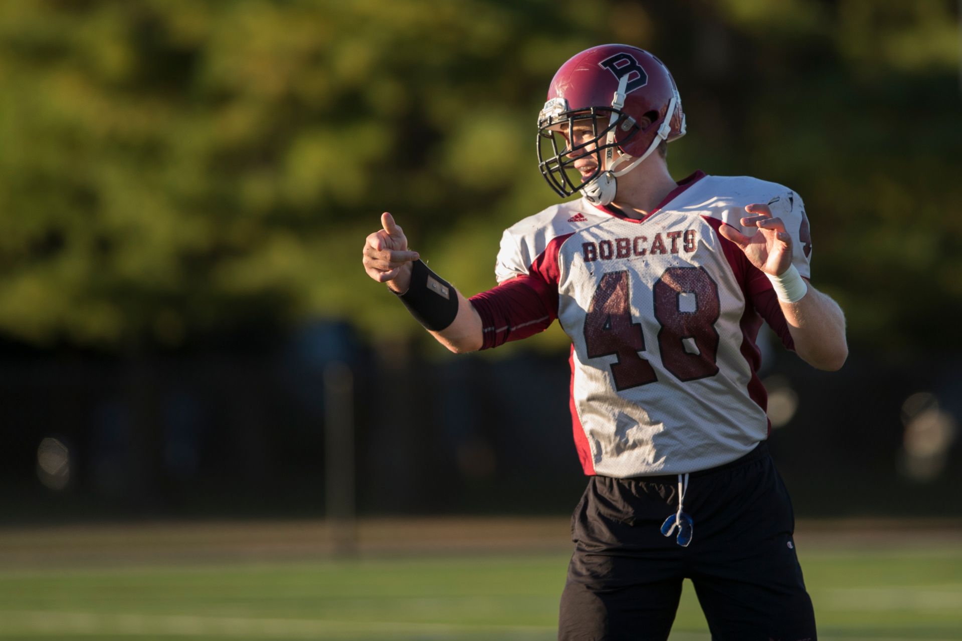 Video: For football’s Mark Upton ’17, commitment to Bates comes first