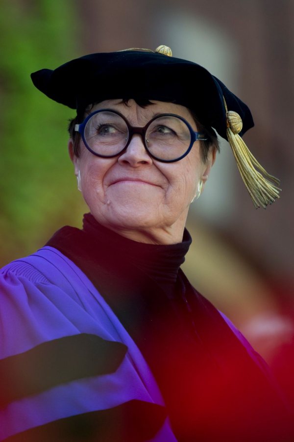 Wanda Corn '62, one of the leading U.S. art historians, was one of four honorary degree recipients at Commencement 2017. (Phyllis Graber Jensen/Bates College)