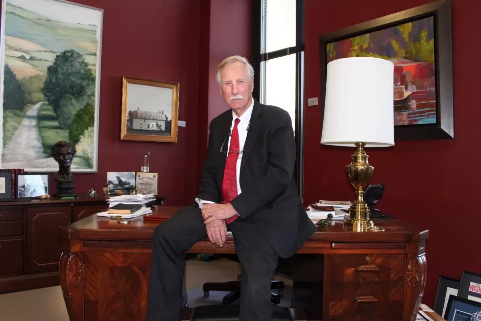 From Ed Muskie ’36 to Angus King, the desk of the senators from Maine ...