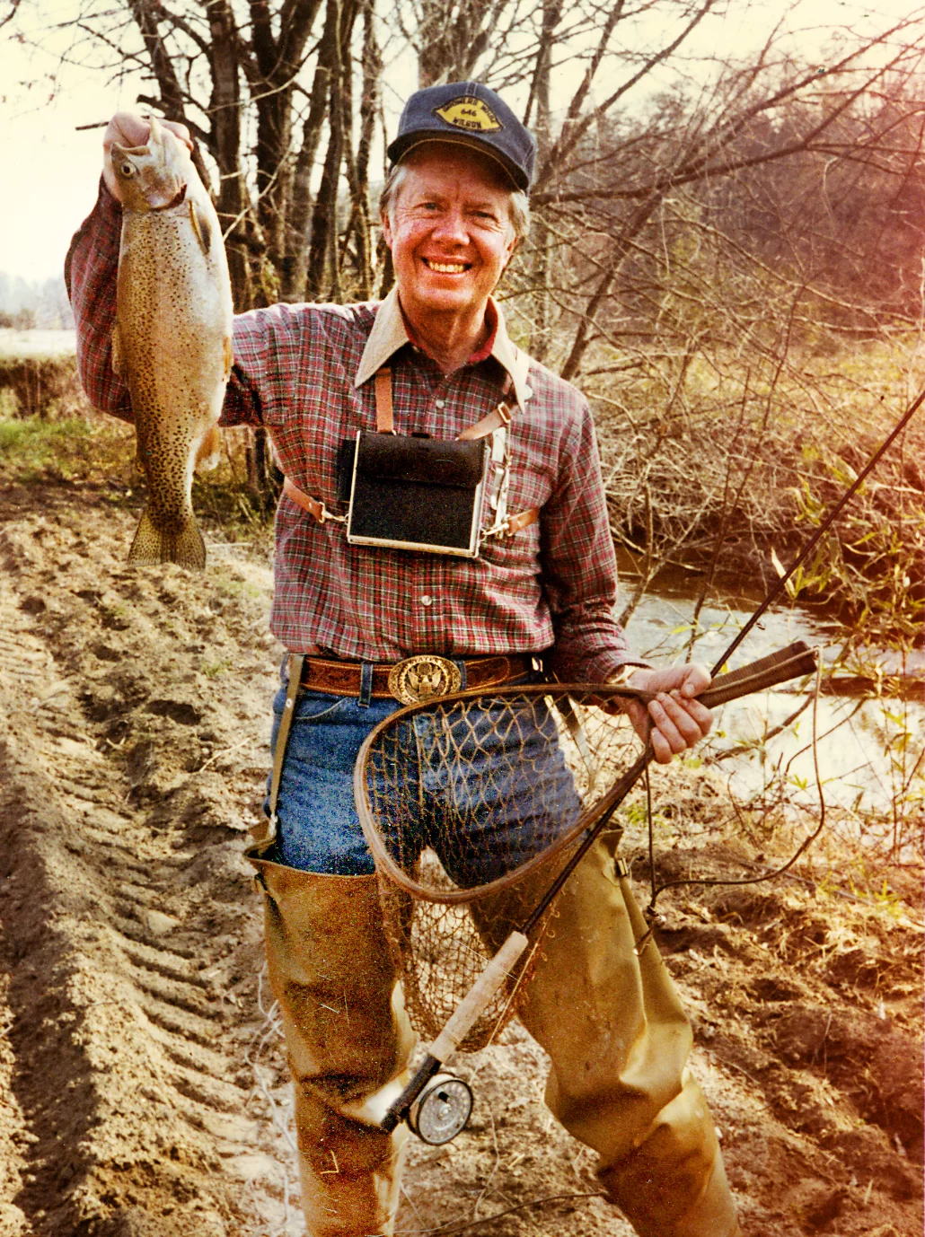 Jimmy Carter with fish