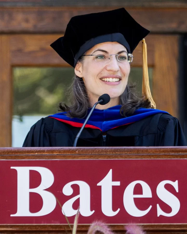 Woman at lectern