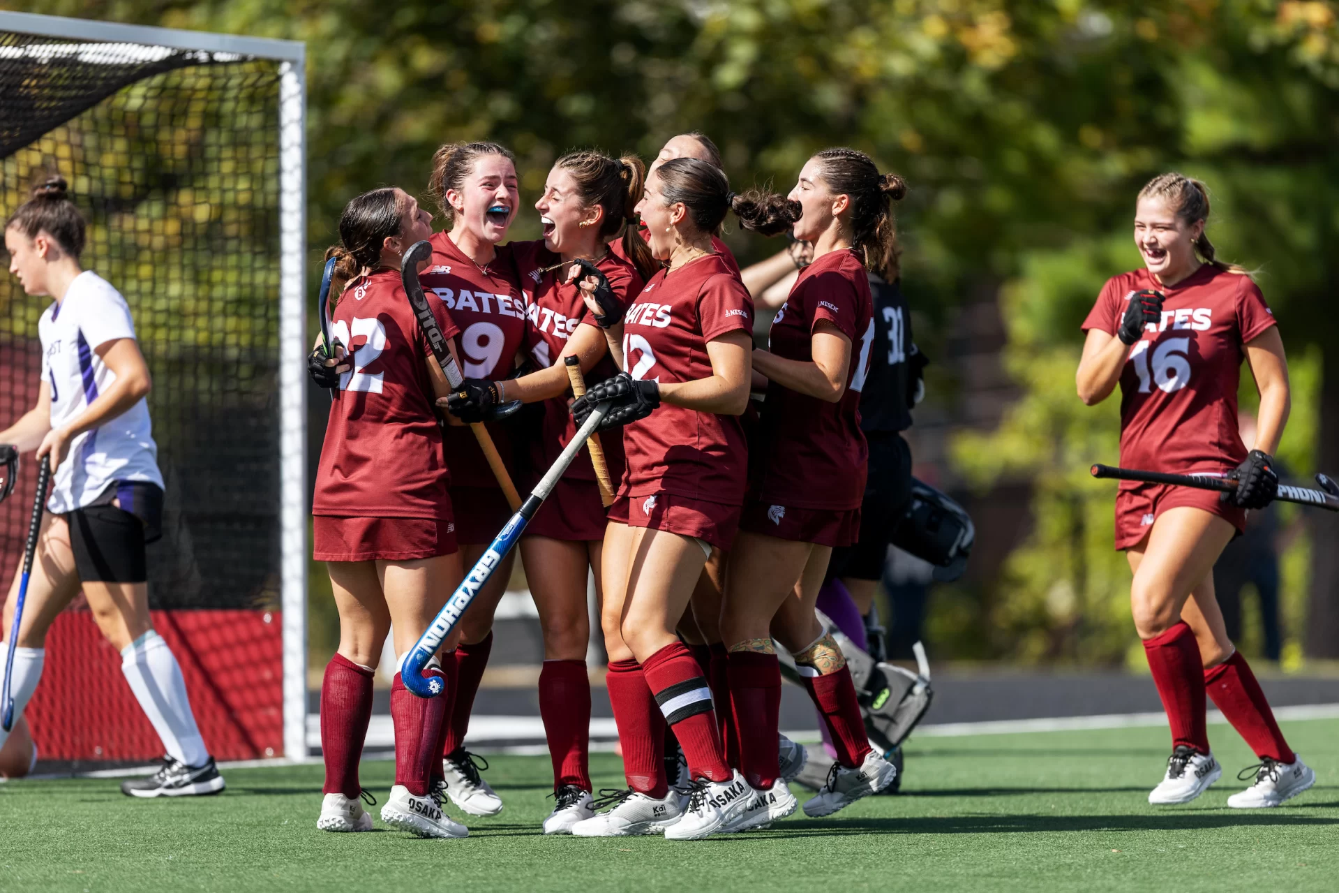 Bates College defeats Amherst 2-1 at Bates on September 28, 2024. (Theophil Syslo | Bates College)