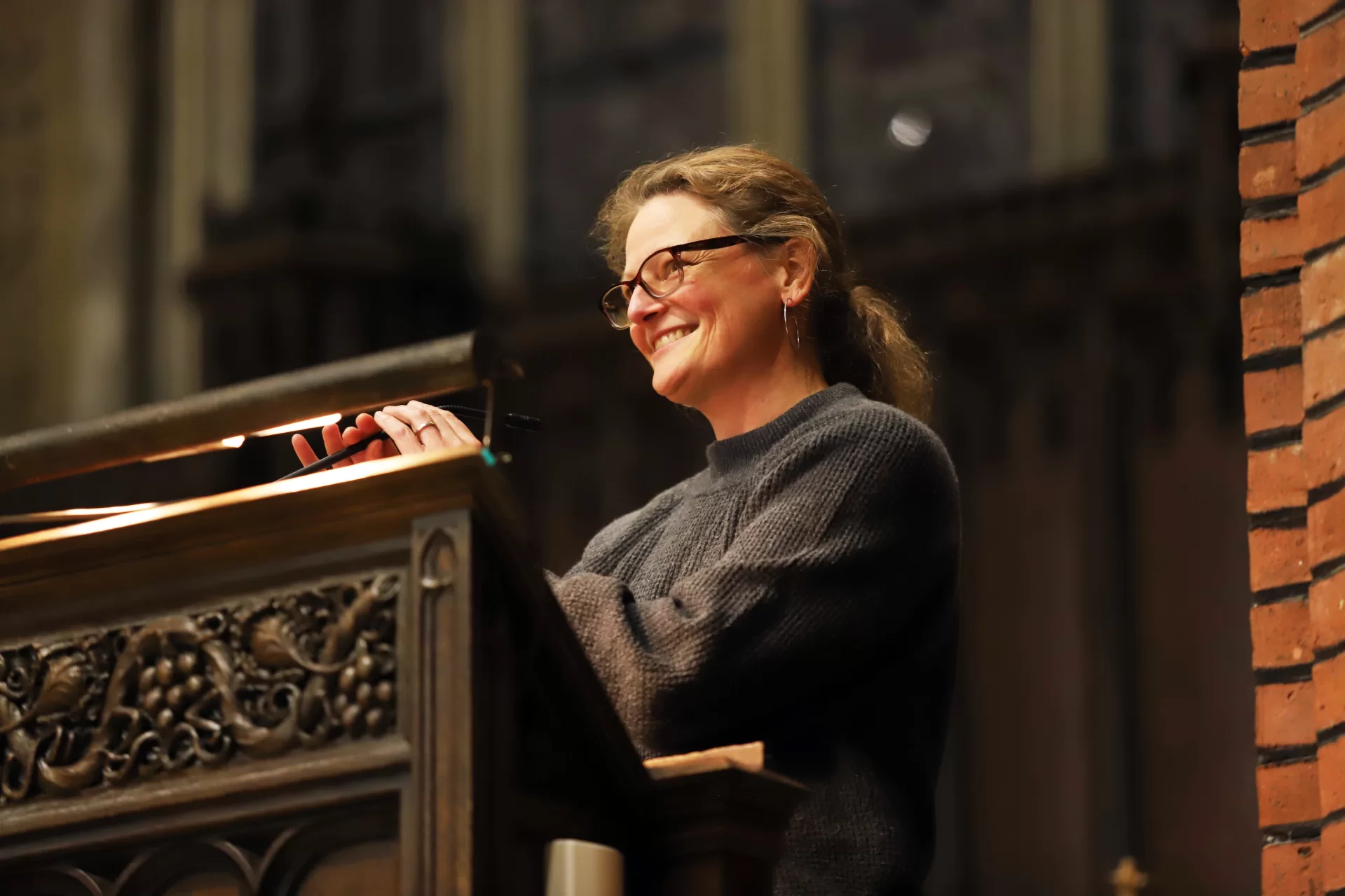 JessicaAnthony, lecturer in English Bates English professor Myronn Hardy spoke about his new book, "Aurora Americana," and read poems from it in Gomes Chapel on Oct. 11. Myronn Hardy's Poetry Book Launch and Reading October 11, 2023 Peter J. Gomes Chapel 7:00 - 8:30 PM Myronn Hardy, Assistant Professor of English, will read from his newly published book of poems, Aurora Americana (Princeton University Press, 2023). His other books of poems include: Approaching the Center, The Headless Saints, Catastrophic Bliss, Kingdom, and Radioactive Starlings. He has received several awards and fellowships.