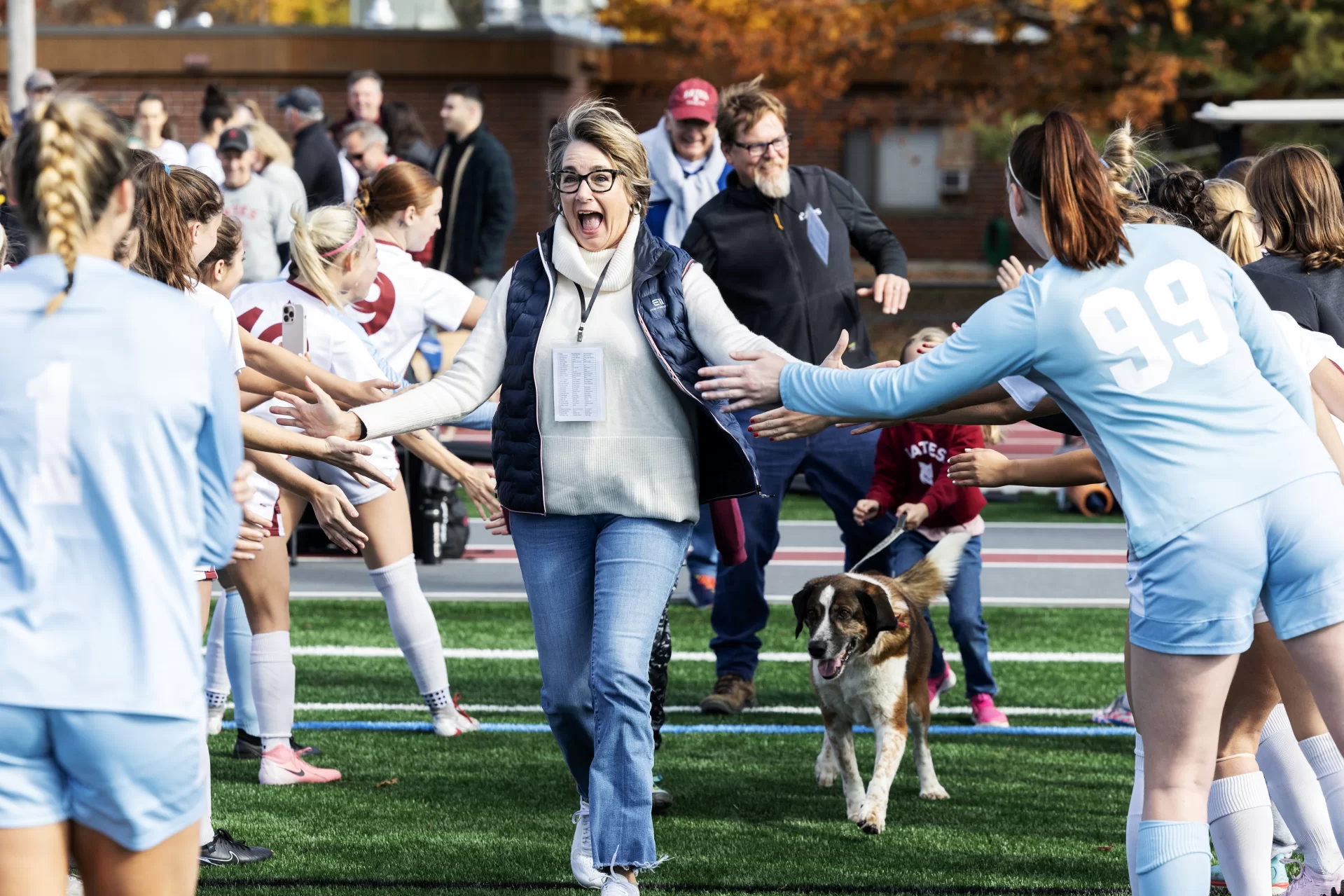 Bates Women Soccer losses 2 - 0 against Middlebury at Bates College on October 26, 2024. (Theophil Syslo | Bates College)