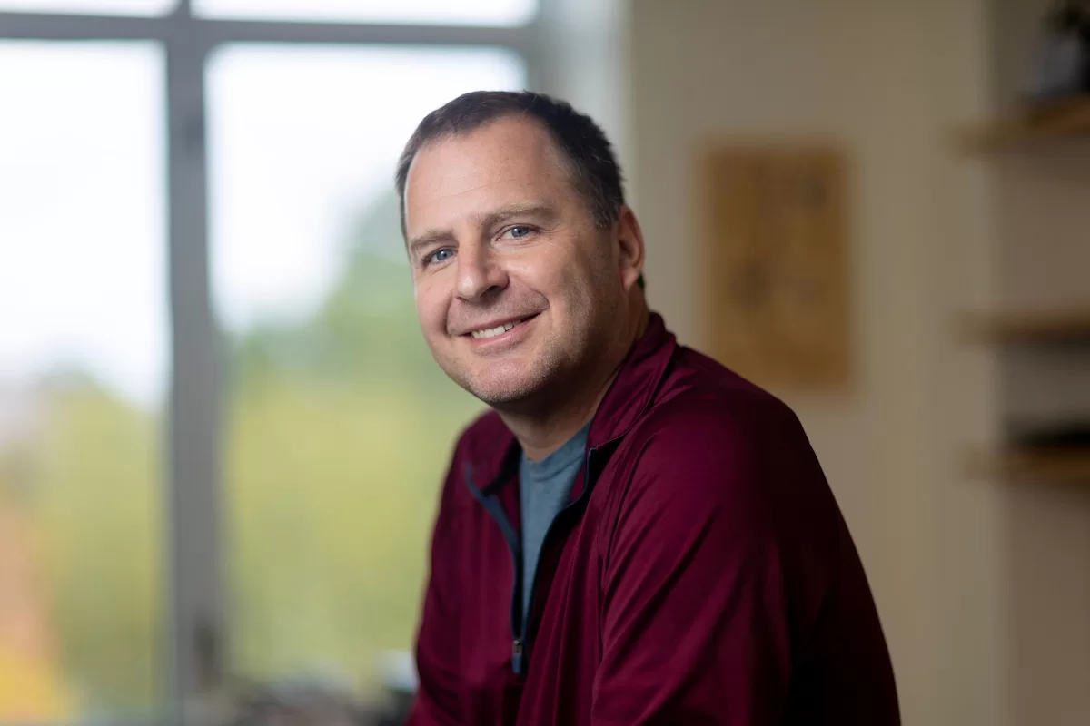 Paul Shea, Dowling Family Professor of Economics, poses for a portrait in his Pettengill  270 office on Oct.2, 2024.