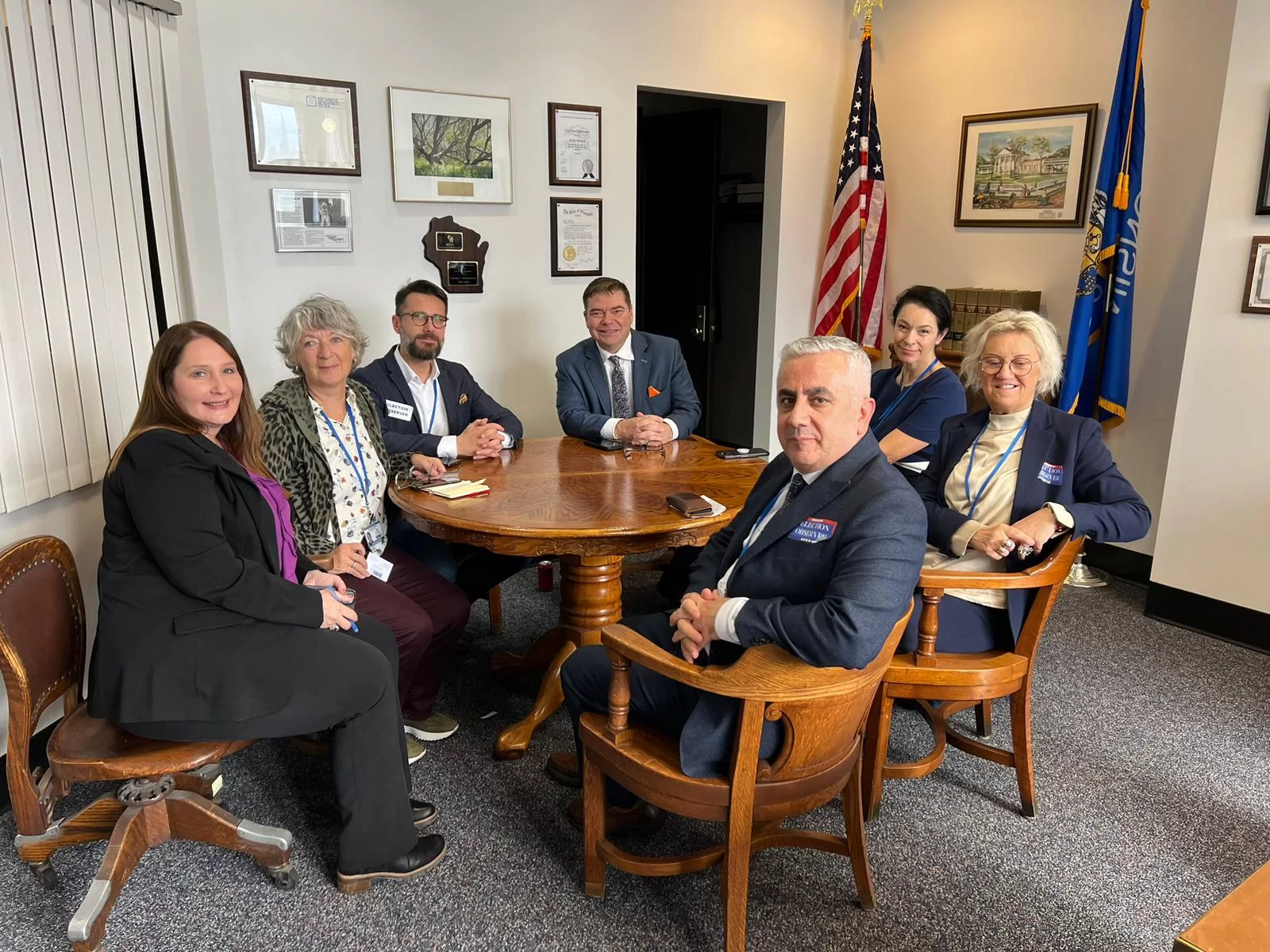 people seated around a table