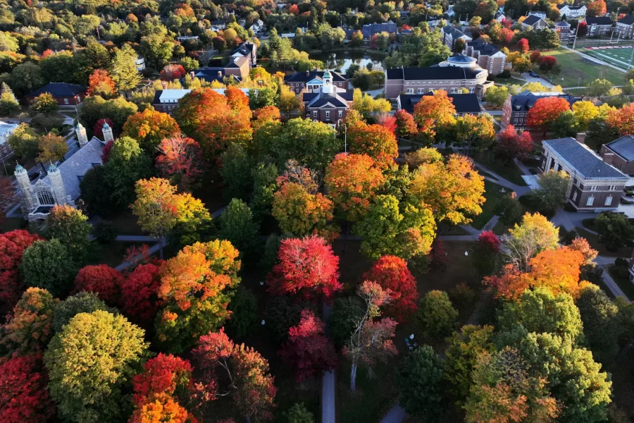 Drone photography operated and captured by Theophil Syslo on October 10, 2024. (Theophil Syslo | Bates College)