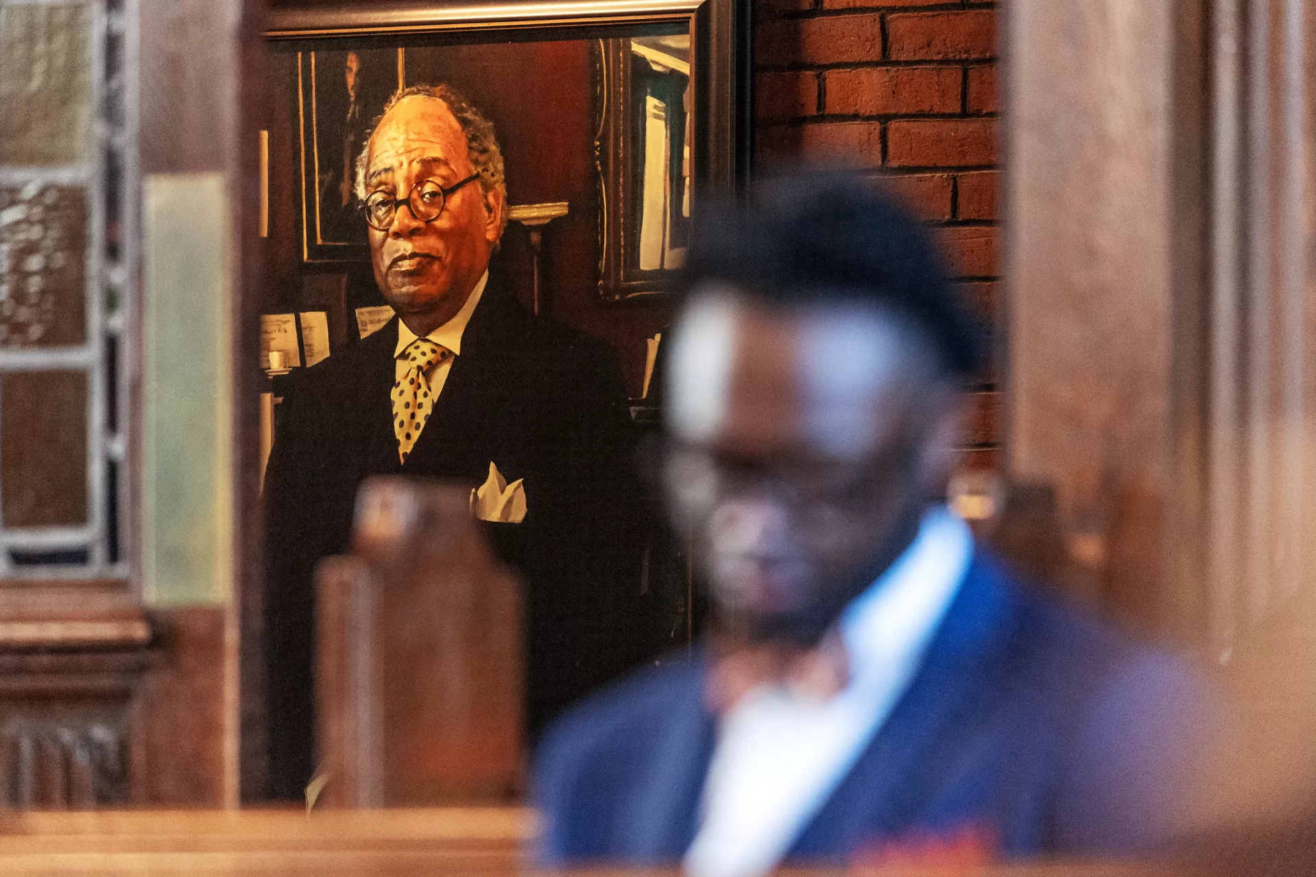 Moments from The Rev. Dr. Martin Luther King Jr. Day Keynote with Erica Chenoweth in Gomes Chapel on January 20, 2025. (Theophil Syslo | Bates College)