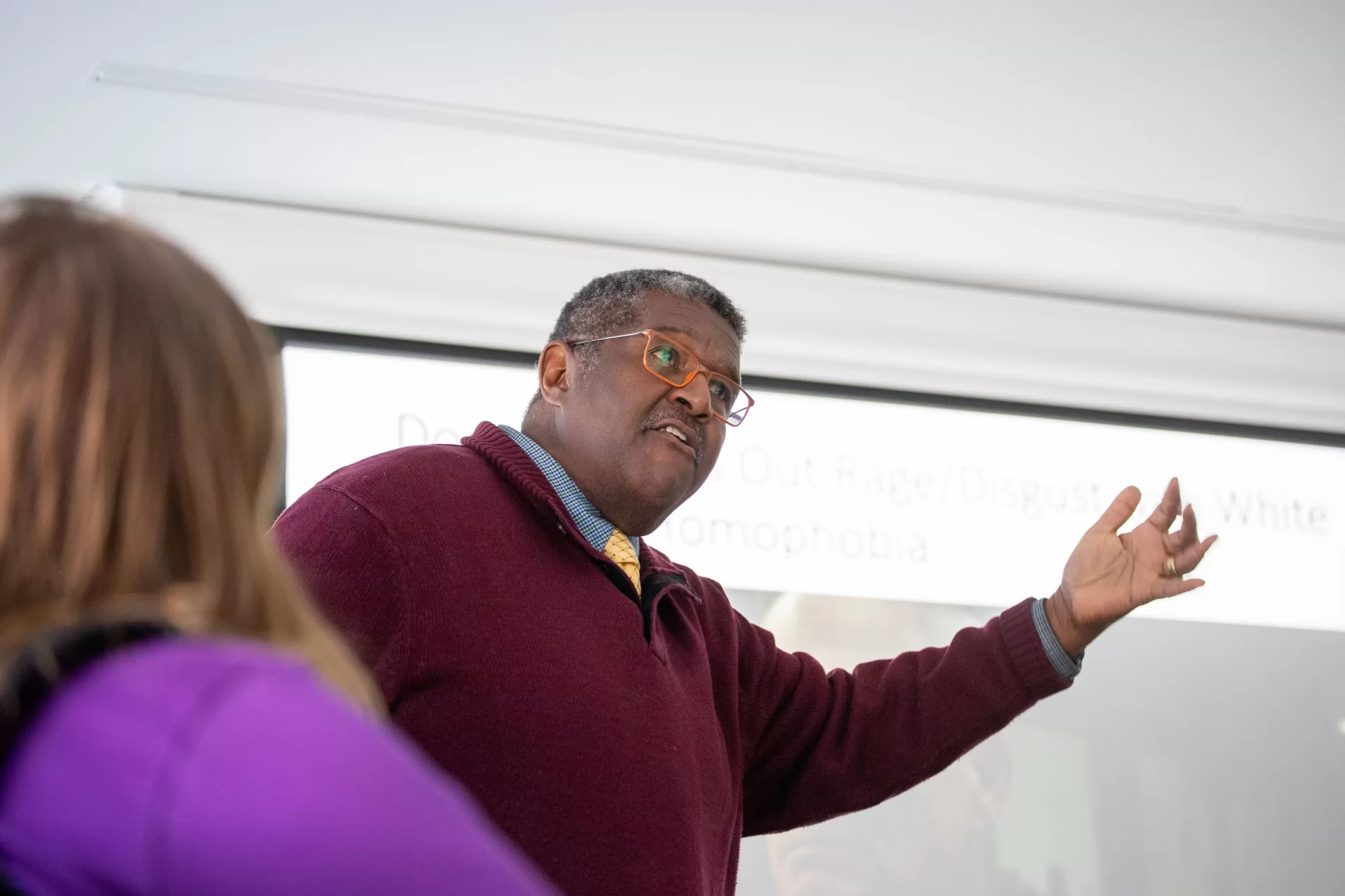 Professor Charles Nero discusses the film 'Rustin' in his talk "Sexy Peace," which addressed how civil rights organizer Bayard Rustin's sexuality was portrayed in the 2023 film alongside his historical importance. "Out of the pursuit of pleasure can come activism, activism that changes the world," Nero said.