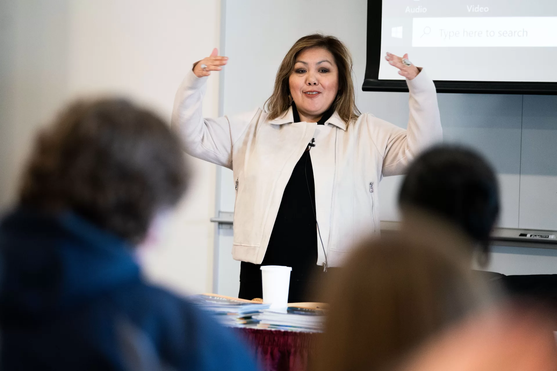 January 20, 2025 - Minquansis Sapiel spoke about her experience growing up as a Passamaquoddy Tribe member from the Sipayik reservation.