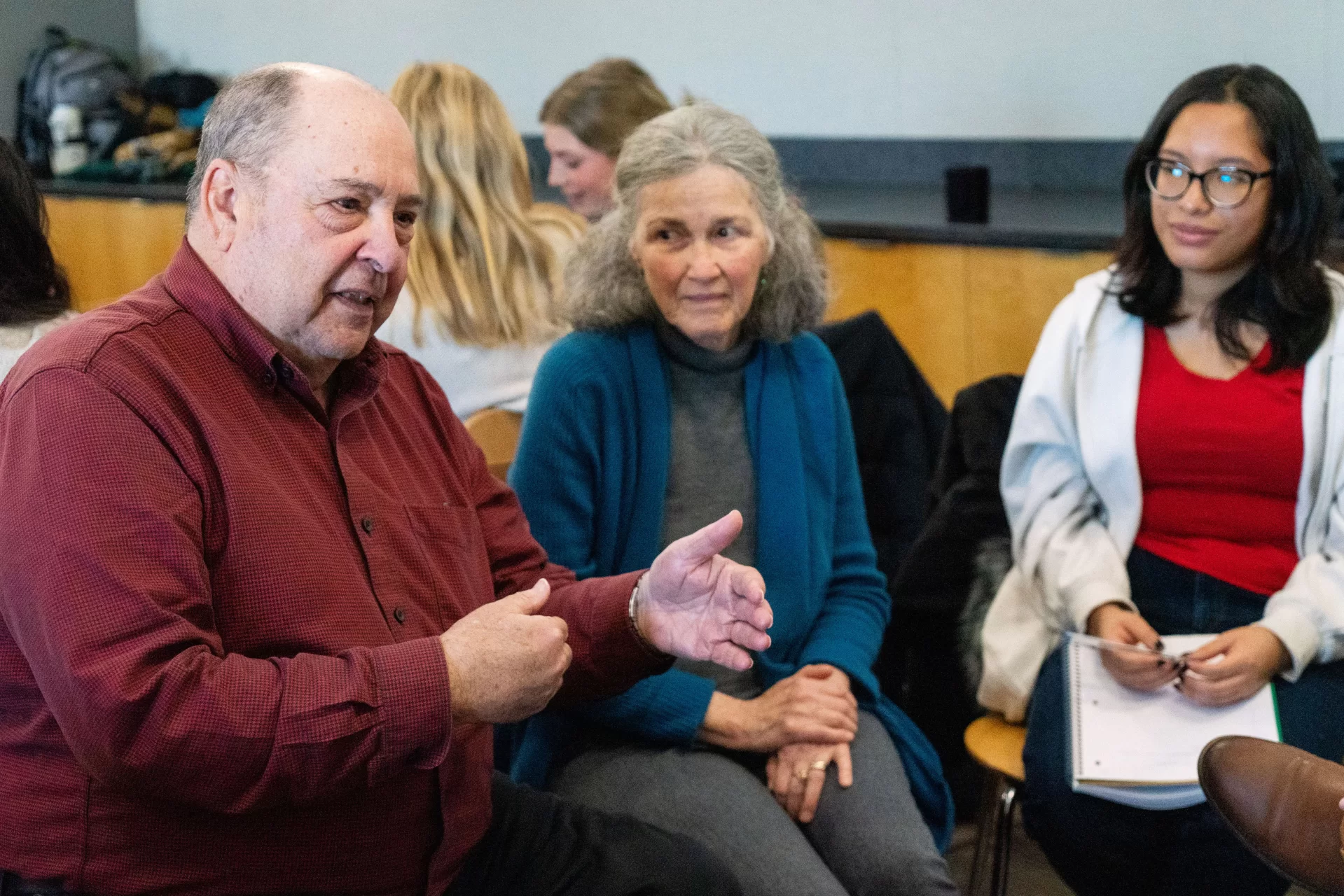 January 20, 2025 - Minquansis Sapiel encouraged the room to participate in small group discussions, her goal was for the attendees to connect with each and speak about actionable things they can do to enact positive change in their community.

Suzanne Janelle and Andre Janelle were two community attendees who grew up in Lewiston. Andre began attending MLK day seminars in the past couple years for the important conversations had and topics covered, his wife  Suzanne has also joined him as of late.