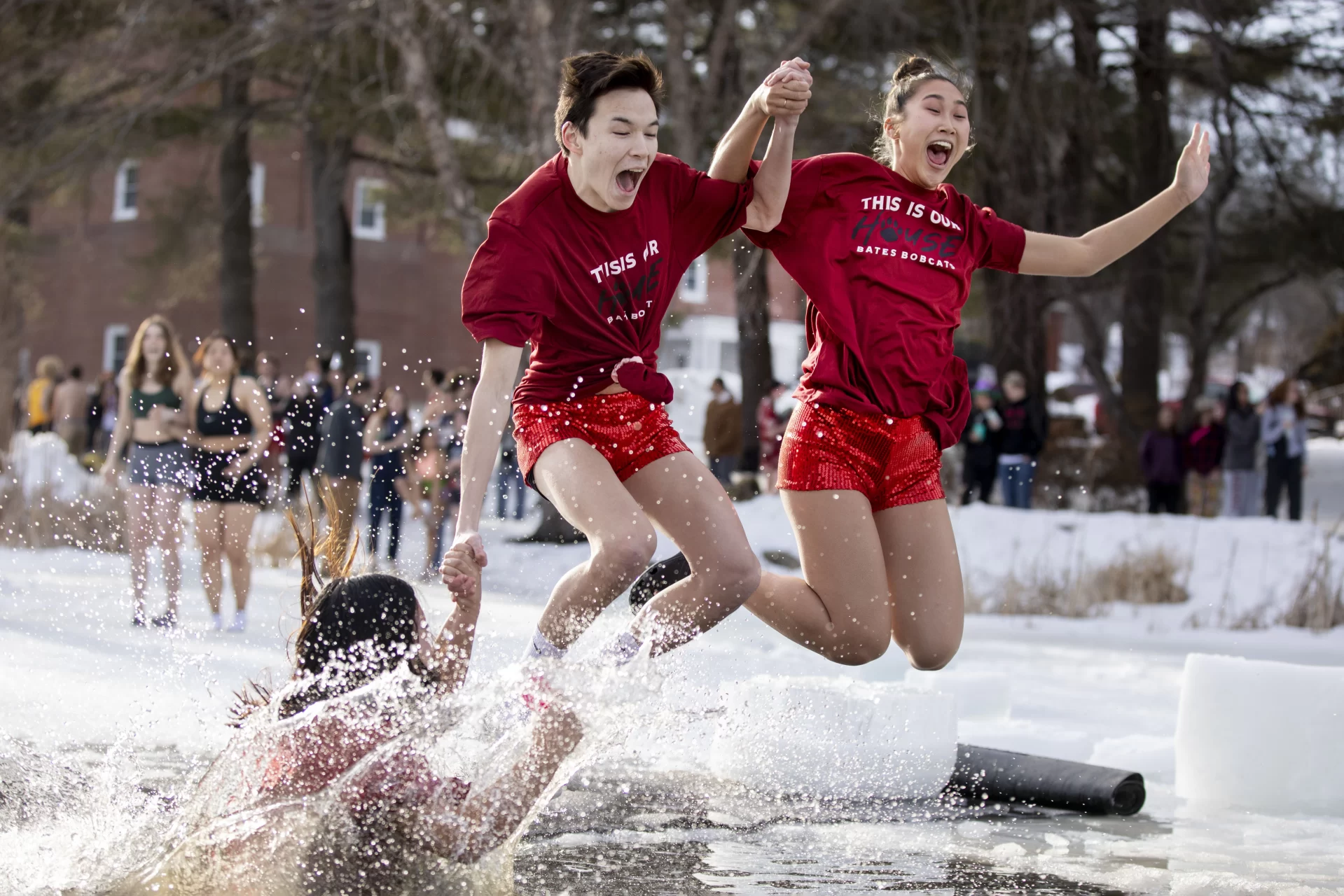 After a one-year hiatus, the annual Puddle Jump returned on Lake Andrews on Feb. 11, 2022.