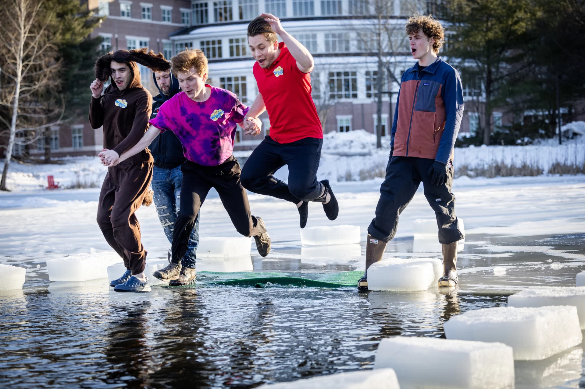 The annual Puddle Jump on Lake Andrews on Feb. 9, 2024.