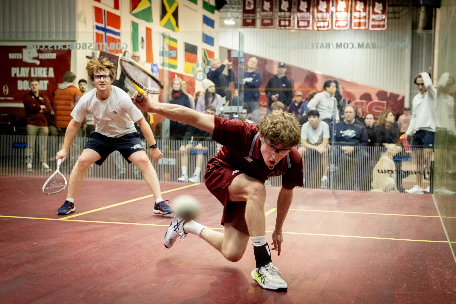 Men’s and women’s squash plays Middlebury at the Bates Squash Facility.