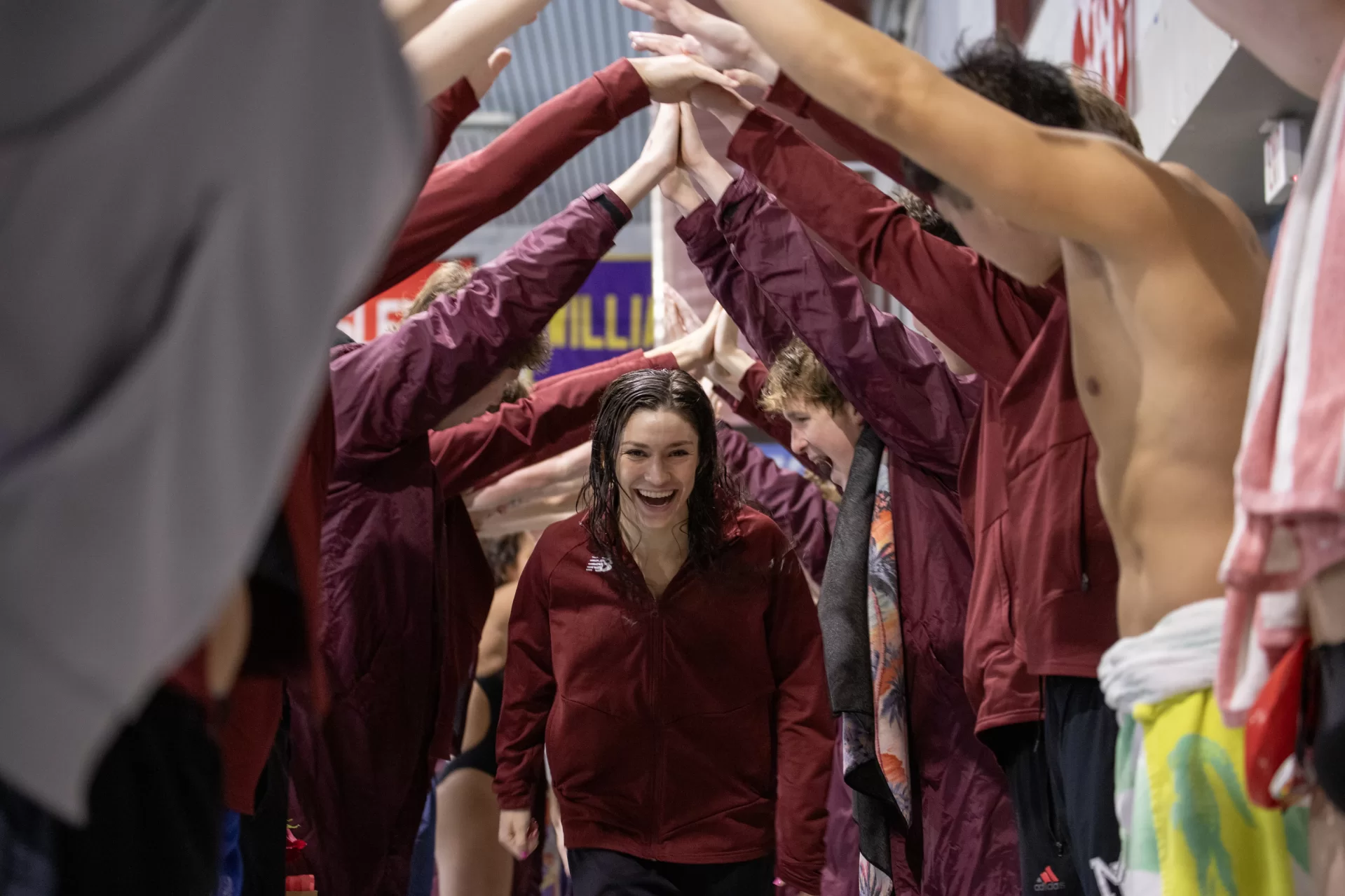 Bates swim held its senior day meet on Jan. 31, facing off against Maine Maritime and UNE.