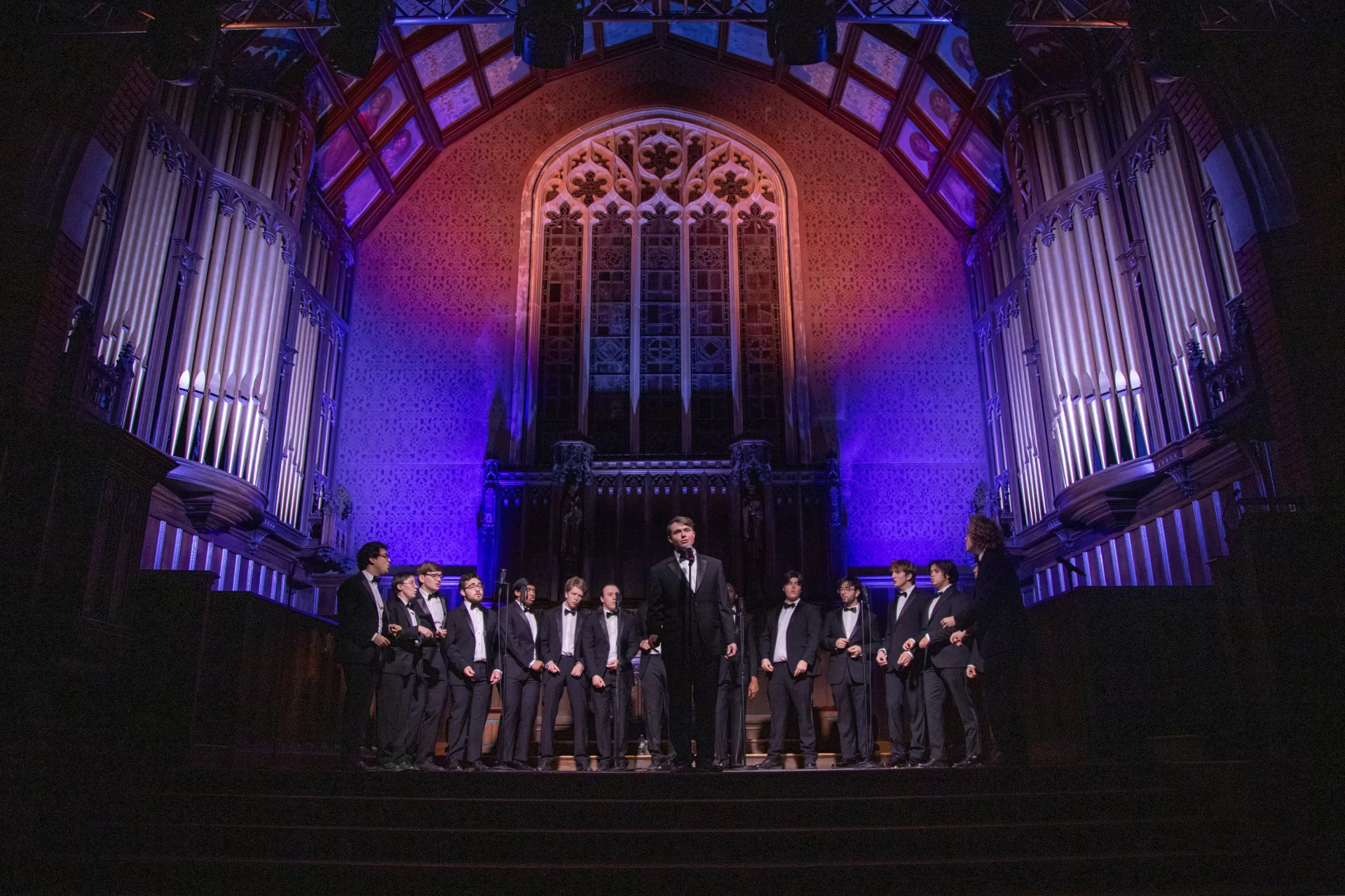 Gomes Chapel was packed the evening of Feb. 8 for the Winter A Cappella Concert, marking the end of Winter Carnival. Deansmen performed fourth.