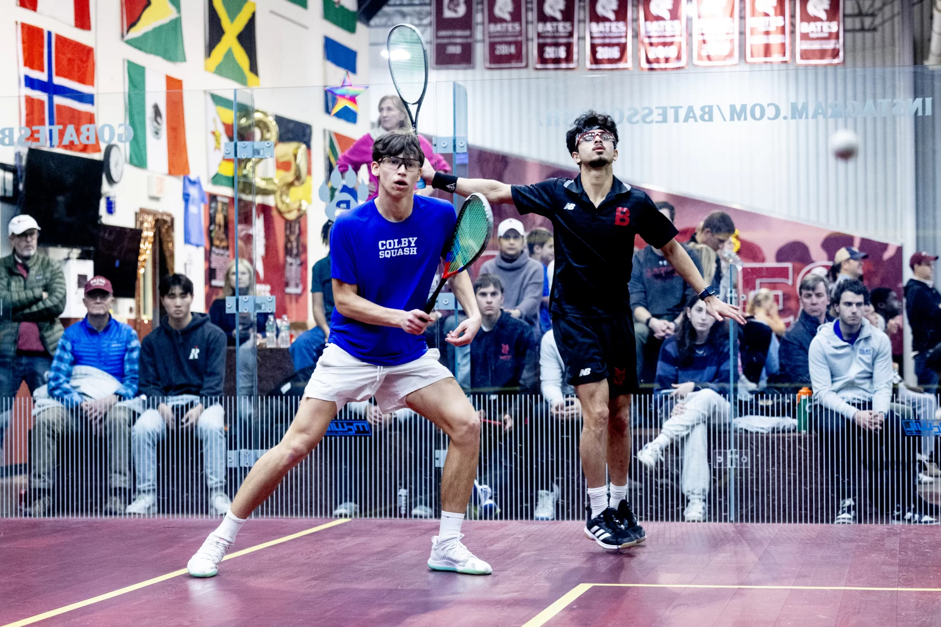 Men’s and Women’s squash vs. Colby at Bates Squash Facility on Senior Day, Feb. 15, 2025.