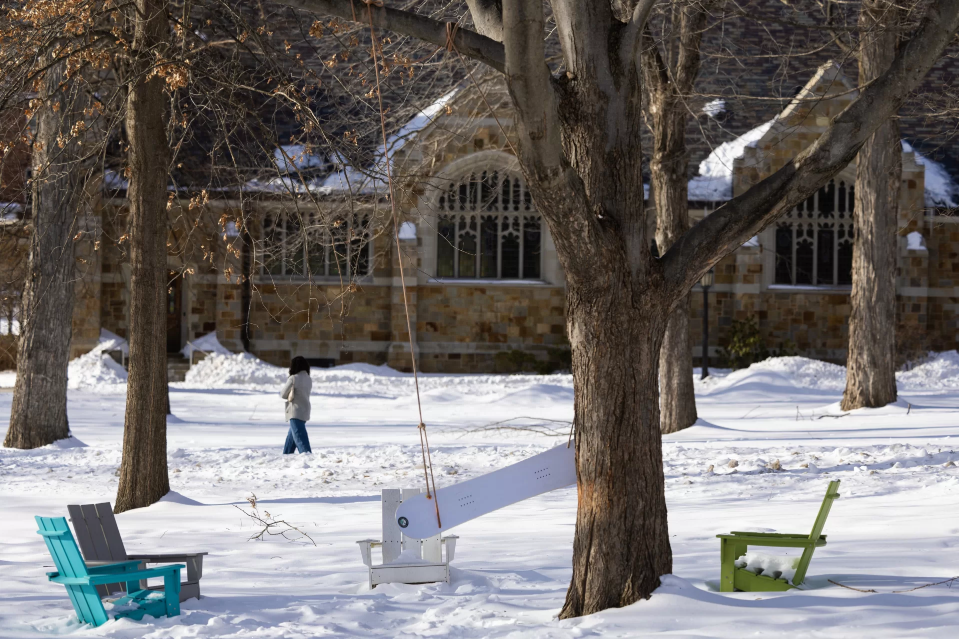 Winter scenes on campus on Feb. 20, 2025.