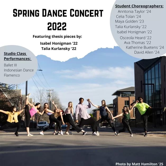 Spring Dance Concert Theater Bates College